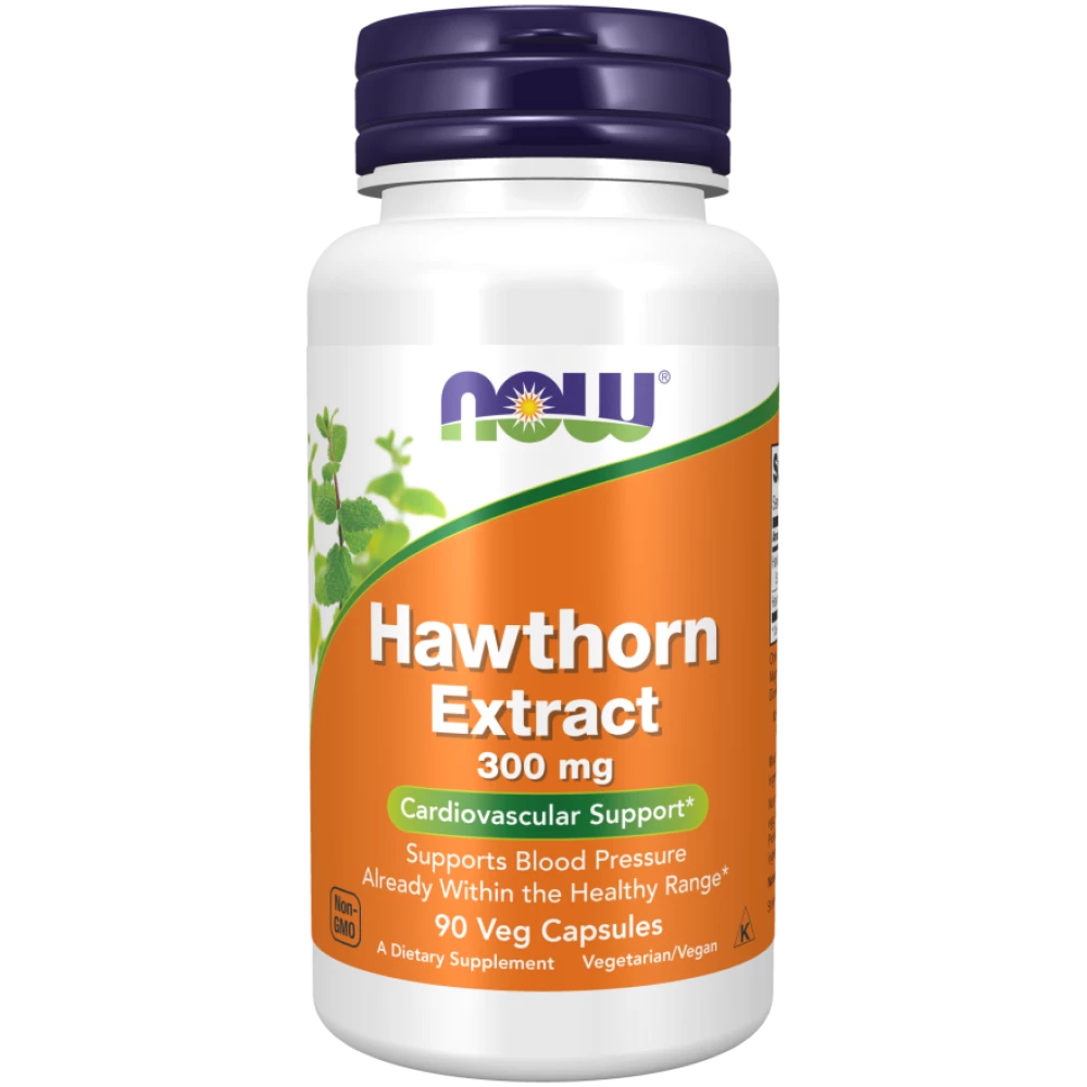 NOW - Hawthorn Extract 300 mg - 90 kapsułek
